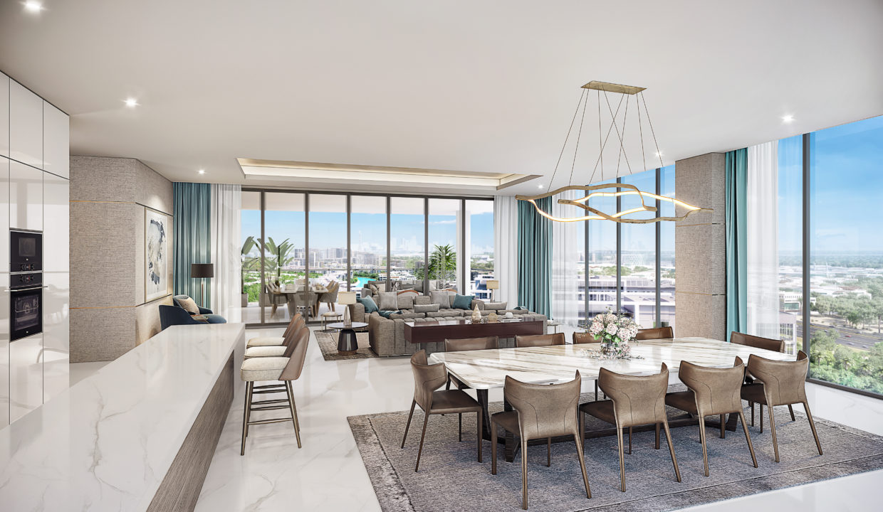 Lagoon Views at District One - Penthouse Living Room